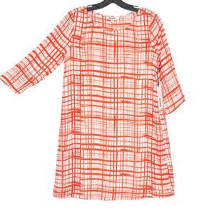 NWT BB Dakota Dress Cottage Boho Retro Coastal Lolita Girly Lined Red White XS